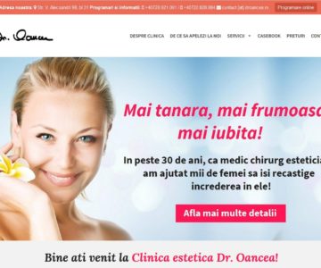 DrOancea.ro – Site de prezentare Clinica chirurgie estetica