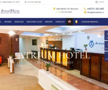 Atriumhotels.ro – Site de prezentare lant hotelier cu optiune de booking