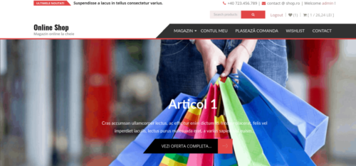 Design Online Shop - magazin online la cheie WooCommerce Florentinailiescu.com